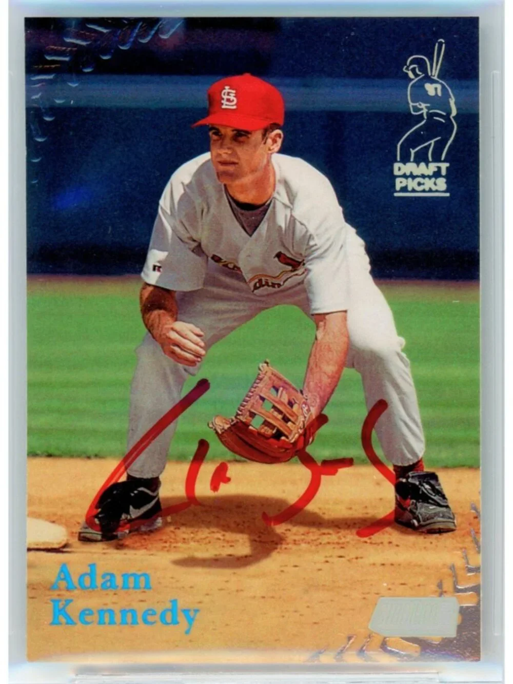 Adam Kennedy Signed 1998 Stadium Club #393 Card Slabbed Cardinals